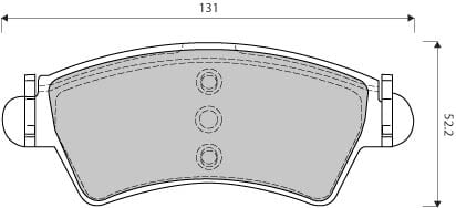 FERODO BRAKE PAD SET (4)
