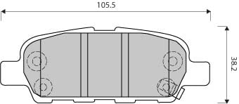 PREMIUM BRAKE PAD SET (4)