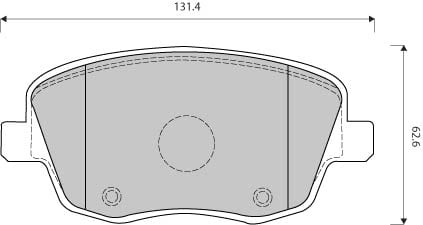 PREMIUM BRAKE PAD SET (4)