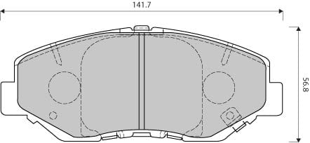 PREMIUM BRAKE PAD SET (4)