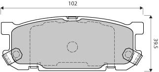 PREMIUM BRAKE PAD SET (4)