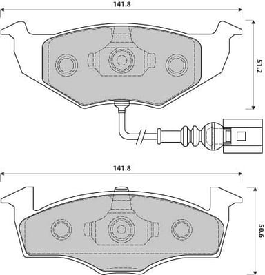 FERODO BRAKE PAD SET (4)