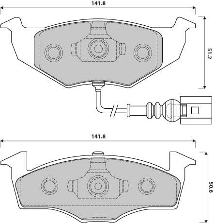 FERODO BRAKE PAD SET (4)