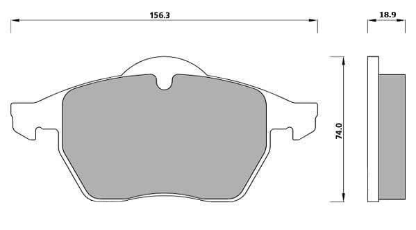 PREMIUM BRAKE PAD SET (4)