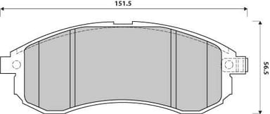 FERODO BRAKE PAD SET (4)