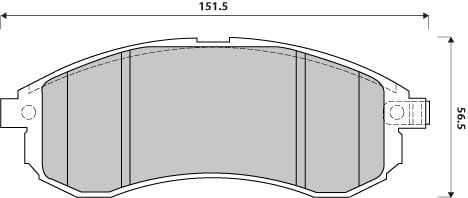 FERODO BRAKE PAD SET (4)