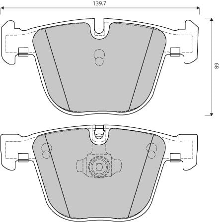 PREMIUM BRAKE PAD SET (4)