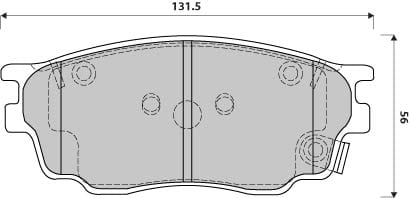 PREMIUM BRAKE PAD SET (4)