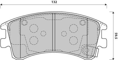 FERODO BRAKE PAD SET (4)