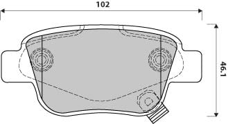 PREMIUM BRAKE PAD SET (4)