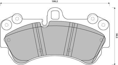 FERODO BRAKE PAD SET (4)