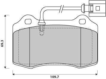 FERODO BRAKE PAD SET (4)