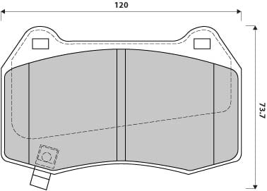 PREMIUM BRAKE PAD SET (4)
