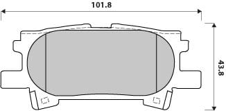 FERODO BRAKE PAD SET (4)
