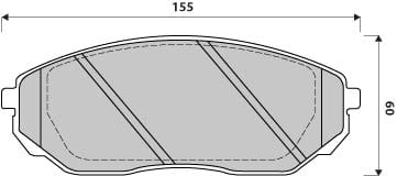 FERODO BRAKE PAD SET (4)