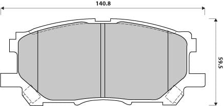 PREMIUM BRAKE PAD SET (4)