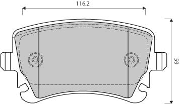 PREMIUM BRAKE PAD SET (4)