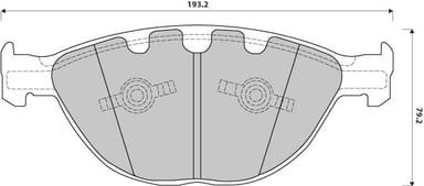 PREMIUM BRAKE PAD SET (4)