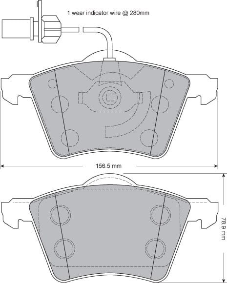 PREMIUM BRAKE PAD SET (4)