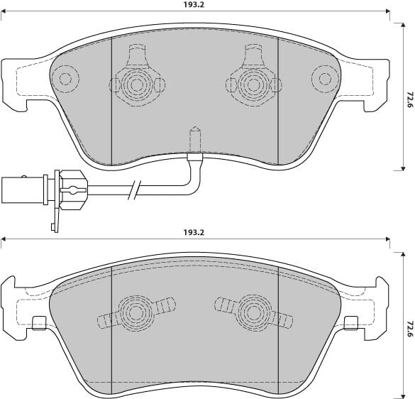 FERODO BRAKE PAD SET (4)