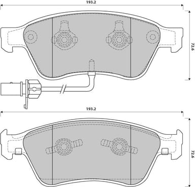 FERODO BRAKE PAD SET (4)