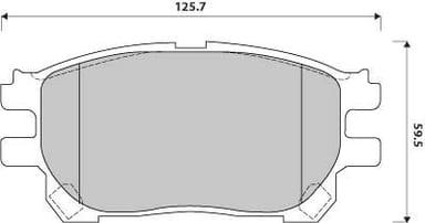 FERODO BRAKE PAD SET (4)