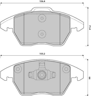 FERODO BRAKE PAD SET (4)