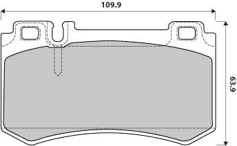 FERODO BRAKE PAD SET (4)