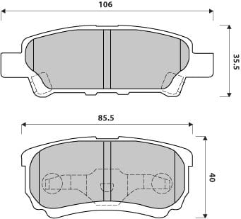 PREMIUM BRAKE PAD SET (4)