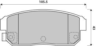 PREMIUM BRAKE PAD SET (4)