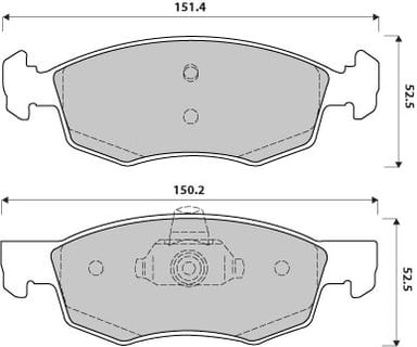 FERODO BRAKE PAD SET (4)