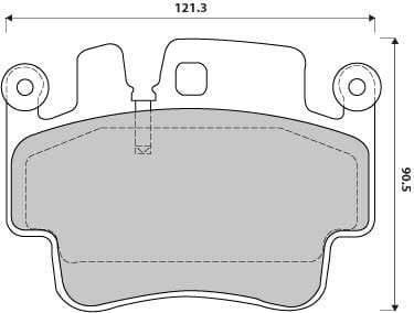 FERODO BRAKE PAD SET (4)