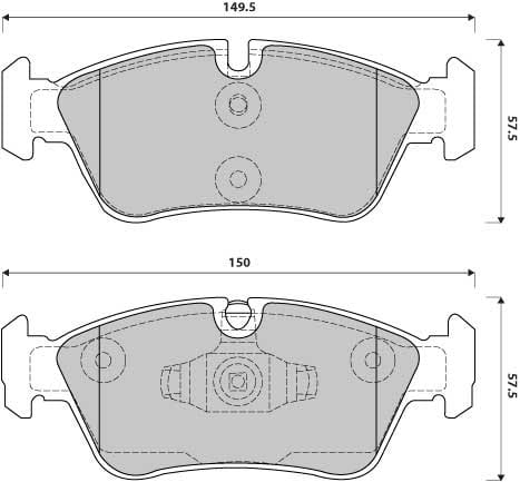 FERODO BRAKE PAD SET (4)