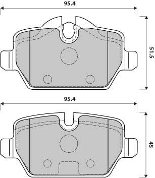 PREMIUM BRAKE PAD SET (4)