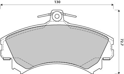 FERODO BRAKE PAD SET (4)