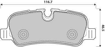 FERODO BRAKE PAD SET (4)