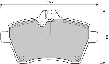 FERODO BRAKE PAD SET (4)
