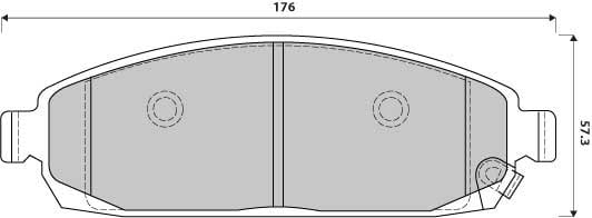 FERODO BRAKE PAD SET (4)