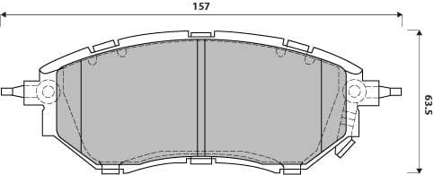 PREMIUM BRAKE PAD SET (4)