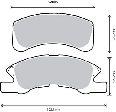 PREMIUM BRAKE PAD SET (4)