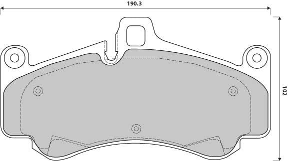 FERODO BRAKE PAD SET (4)