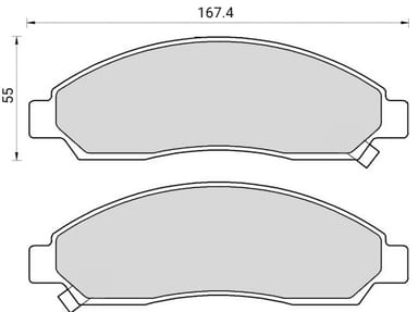 FERODO BRAKE PAD SET (4)
