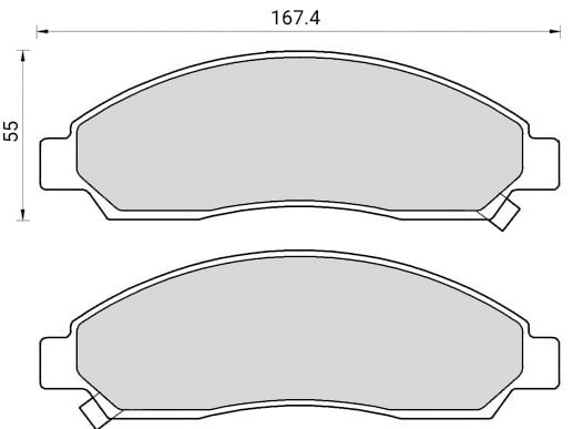 FERODO BRAKE PAD SET (4)