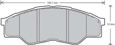 PREMIUM BRAKE PAD SET (4)