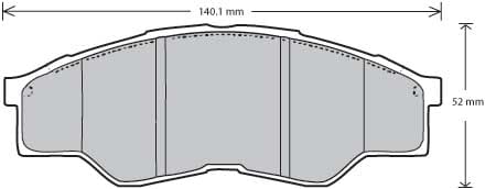 PREMIUM BRAKE PAD SET (4)