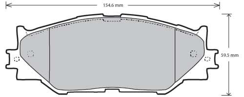 FERODO BRAKE PAD SET (4)