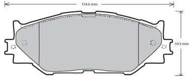 FERODO BRAKE PAD SET (4)