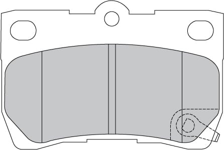 FERODO BRAKE PAD SET (4)