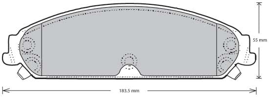 FERODO BRAKE PAD SET (4)
