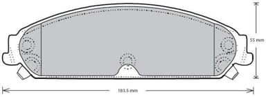 FERODO BRAKE PAD SET (4)